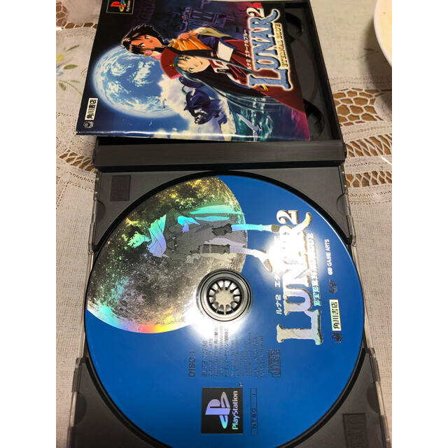 PlayStation(プレイステーション)のPS ルナ2  エターナルブルー LUNAR2 エンタメ/ホビーのゲームソフト/ゲーム機本体(家庭用ゲームソフト)の商品写真