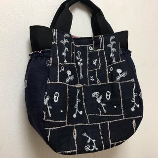 ミナペルホネン(mina perhonen)のgardenpatchwork×chouchoギャザポケバッグ✂️ハンドメイド(バッグ)