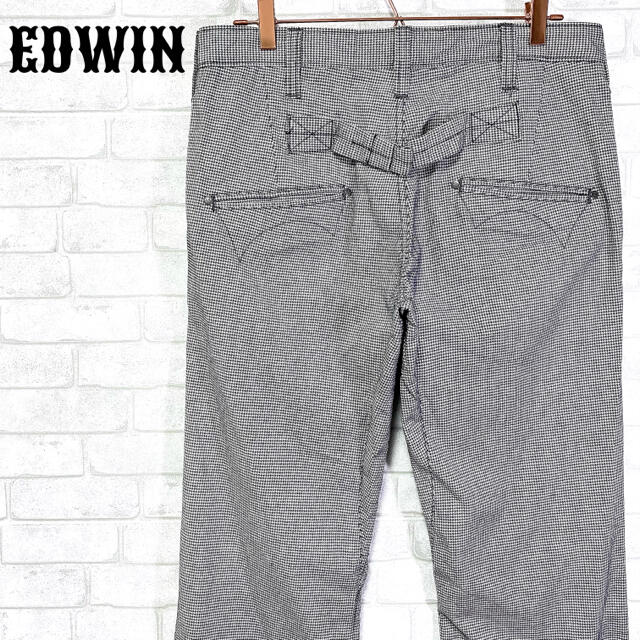 EDWIN(エドウィン)のEDWIN KHAKI エドウィン 千鳥格子 ストレッチフレアパンツ メンズのパンツ(ワークパンツ/カーゴパンツ)の商品写真