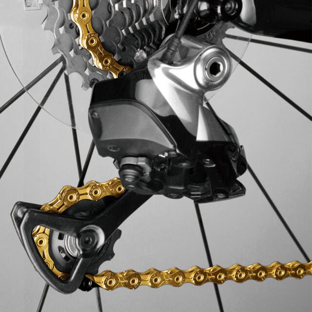 kmc x11sl ti gold chain ⑩ 236.9g