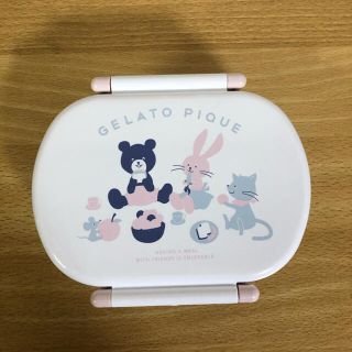 新品 未開封 ジェラートピケ ランチボックス お弁当箱 お箸 スプーン フォーク