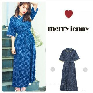 メリージェニー(merry jenny)の♡merry jenny　花柄ロングワンピースブルー×イエロー春夏(ロングワンピース/マキシワンピース)