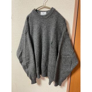 ほぼ新品＊TRUSSARDI トラサルディ グレーウールセーター イタリア製