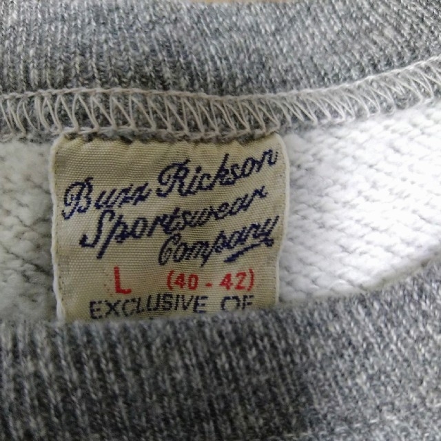 Buzz Rickson's(バズリクソンズ)のバズリクソンズ　旧作スウェットトレーナー メンズのトップス(スウェット)の商品写真
