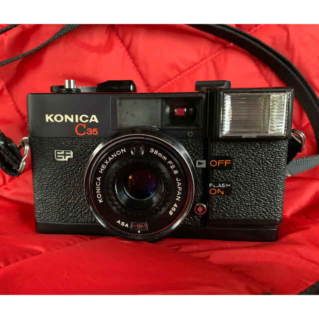 【完動品】フィルムカメラ Konica C35 EF 初代ピッカリコニカ【希少】