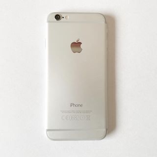 アップル(Apple)の【中古】iPhone6シルバー（SIMフリー64GB）(スマートフォン本体)