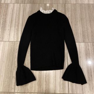 ダブルスタンダードクロージング(DOUBLE STANDARD CLOTHING)のSov. / SEMI WORSTED フリルカラー付きプルオーバー(ニット/セーター)