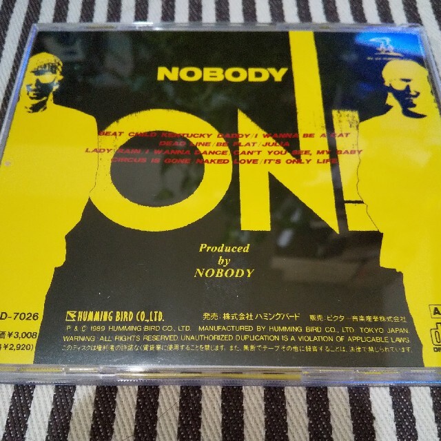 NOBODY/ノーバディ全曲英語詞の衝撃のデビュー作「NOBODY」即決!!