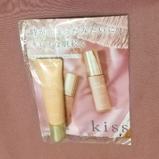 イセハン(伊勢半)の新品未開封 キス マットシフォン UVリキッドファンデ03 サンプル(ファンデーション)