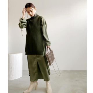 アメリヴィンテージ(Ameri VINTAGE)のAMERI アメリ VEST LAYERED SHIRT DRESS(セット/コーデ)