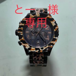 ニクソン(NIXON)の【美品】NIXON 腕時計 ヒョウ柄(腕時計(アナログ))