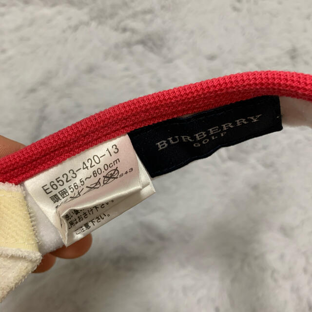 BURBERRY(バーバリー)のバーバリーゴルフ　サンバイザー スポーツ/アウトドアのゴルフ(その他)の商品写真