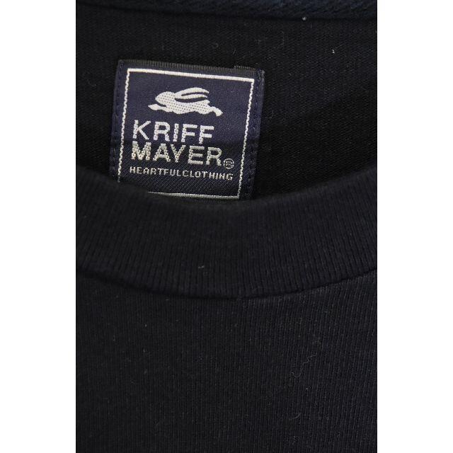 KRIFF MAYER(クリフメイヤー)の匿名即日発送!KRIFF MAYER胸ポケット付きロングスリーブ/ブラック美品M メンズのトップス(Tシャツ/カットソー(七分/長袖))の商品写真