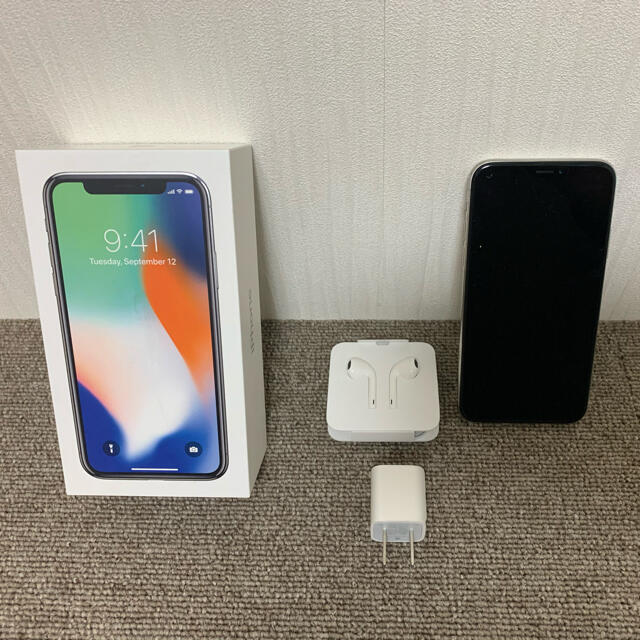 【美品】iPhone X  64GB アイフォン10  本体　SIMロック解除済