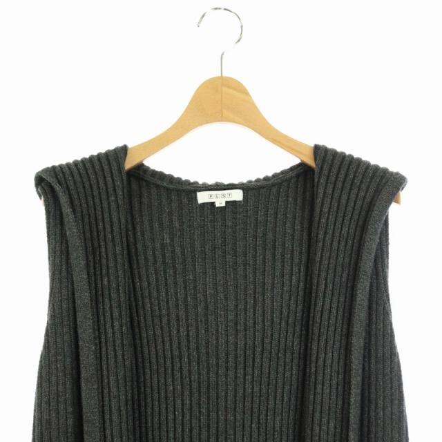 PLST(プラステ)のプラステ PLST 19AW ベスト ニット ロング 前開き M グレー /HH レディースのトップス(ベスト/ジレ)の商品写真