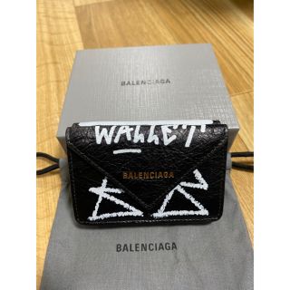 バレンシアガ(Balenciaga)のBALENCIAGA PAPIER ミニウォレット(黒)(折り財布)