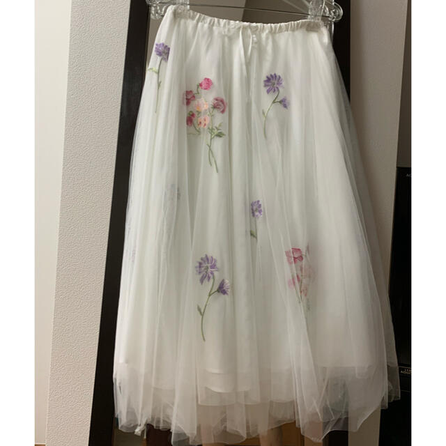 WILLSELECTION(ウィルセレクション)のウィルセレクション☆お花柄チュールスカート レディースのスカート(ロングスカート)の商品写真