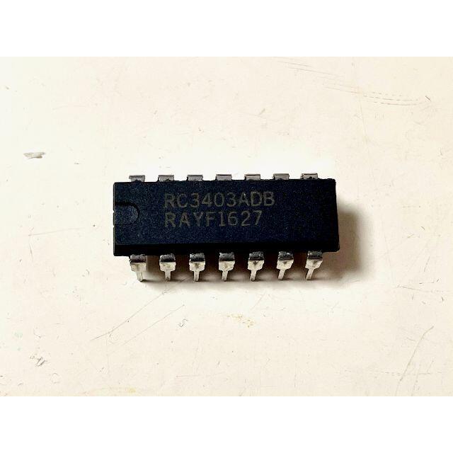 レイセオン RC3403ADB クワッドオペアンプ BOSS OD-1用
