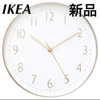 イケア(IKEA)のイケア　IKEA 時計　DILLADE 　ディッラデ　ウォールクロック　ゴールド(掛時計/柱時計)
