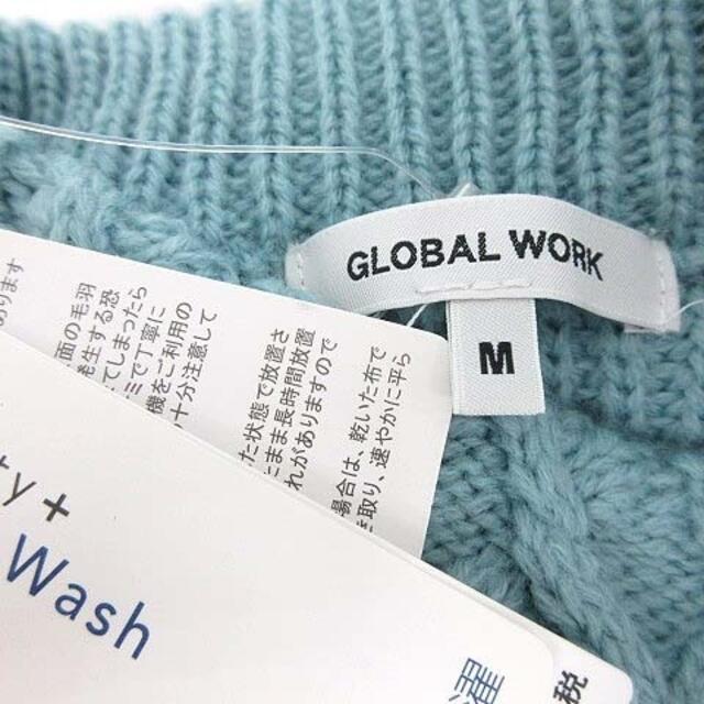 GLOBAL WORK(グローバルワーク)のグローバルワーク GLOBAL WORK ワンピース ひざ丈 ケーブルニット 長 レディースのワンピース(ひざ丈ワンピース)の商品写真