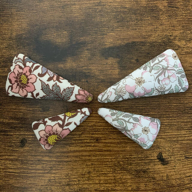 限定SALE最新作 《リバティ》ハンドメイド 三角パッチンピン ヘアピン ...