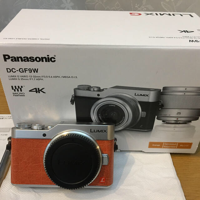 Panasonic(パナソニック)のPanasonic DC-GF9W オレンジ　デジタルカメラ スマホ/家電/カメラのカメラ(コンパクトデジタルカメラ)の商品写真