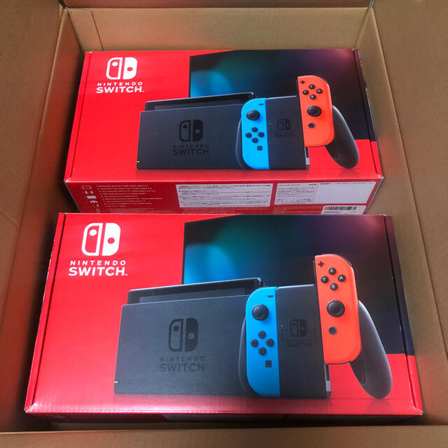 未使用品】 Nintendo Switch - NintendoSwitch 本体 ネオン2台セット