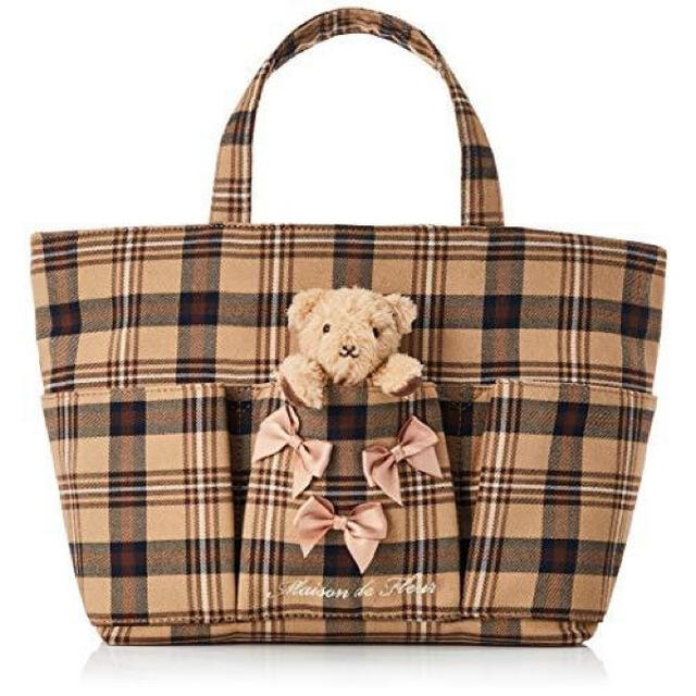 Maison de FLEUR メゾンドフルール くまさんと一緒トートバッグ