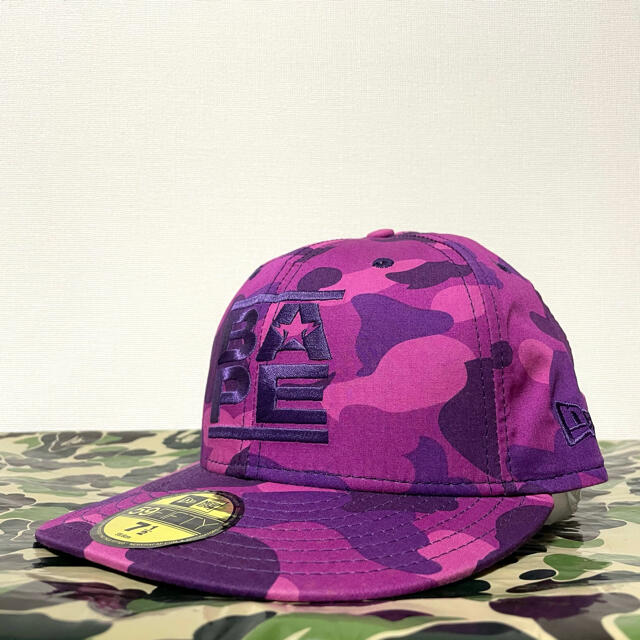 A BATHING APE(アベイシングエイプ)のBAPE ロゴ NEW ERA ニューエラ 7 1/2 Cap NIGO期 メンズの帽子(キャップ)の商品写真