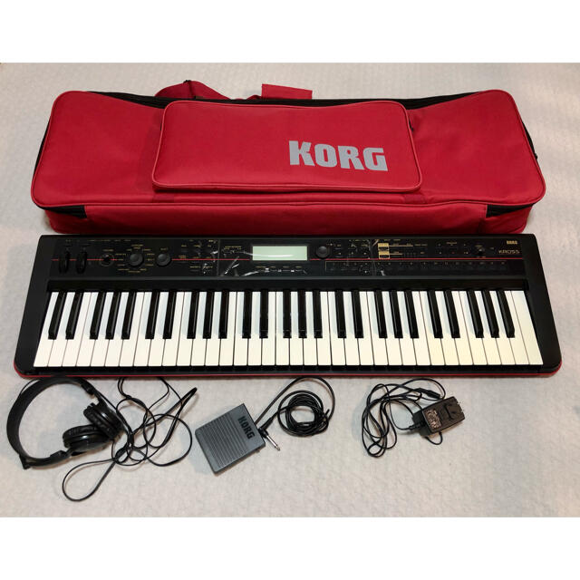 KORG KROSS-61 キーボード　ペダル、バッグ、ヘッドホン付き