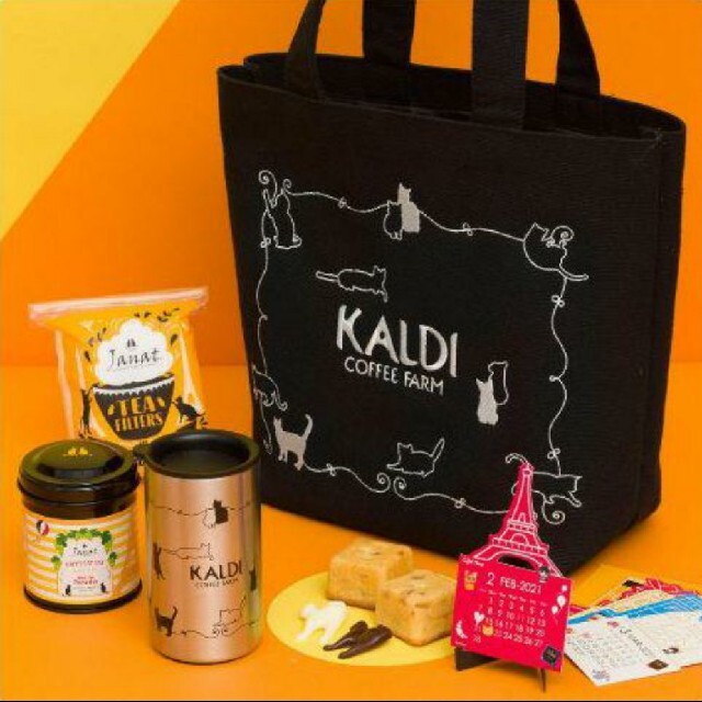 KALDI(カルディ)の【新品 未使用】ネコの日バッグ2種フルコンプ レディースのバッグ(トートバッグ)の商品写真