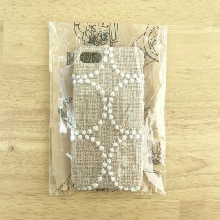 ミナペルホネン(mina perhonen)のミナペルホネン　タンバリン　ベージュ　ファブリック使用　iPhoneケース　(iPhoneケース)