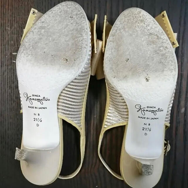 GINZA Kanematsu(ギンザカネマツ)の21.5cm 銀座カネマツ リボンパンプス レディースの靴/シューズ(ハイヒール/パンプス)の商品写真