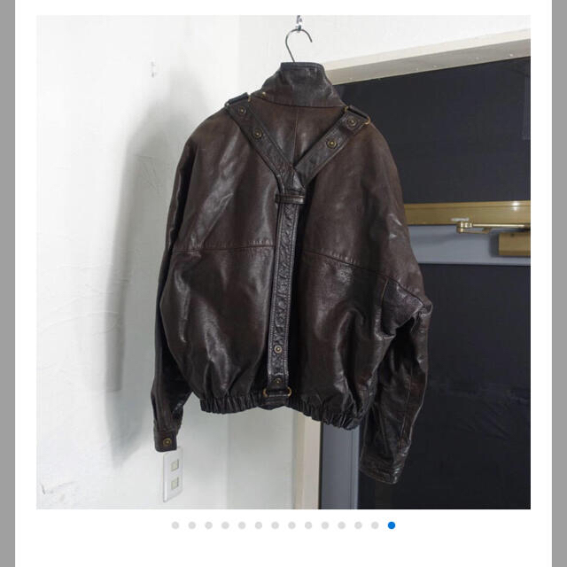 Giorgio Armani(ジョルジオアルマーニ)の80' giorgio armani leather blouson メンズのジャケット/アウター(レザージャケット)の商品写真