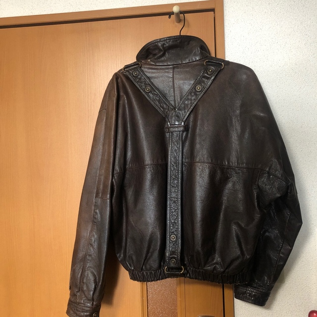Giorgio Armani(ジョルジオアルマーニ)の80' giorgio armani leather blouson メンズのジャケット/アウター(レザージャケット)の商品写真