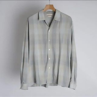 コモリ(COMOLI)のYoke shirt ヨーク　チェックシャツ　21ss(シャツ)