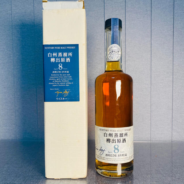 サントリー(サントリー)の白州蒸溜所　樽出原酒8年　シングルモルト　カスク　500ml  57% 食品/飲料/酒の酒(ウイスキー)の商品写真