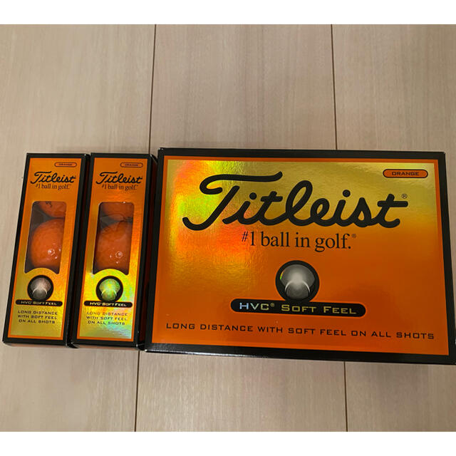 Titleist(タイトリスト)のタイトリスト HVC Soft Feel ゴルフボール 6スリーブ オレンジ スポーツ/アウトドアのゴルフ(その他)の商品写真