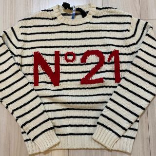 新品未使用 定価7.5万円 N°21 ヌメロヴェントゥーノ　ニット　紺 Ｓ