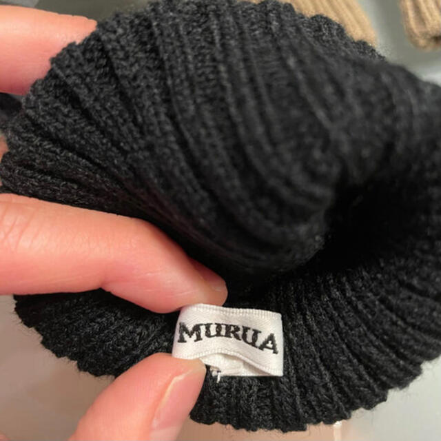 MURUA(ムルーア)のMURUA  手袋　ブラック レディースのファッション小物(手袋)の商品写真