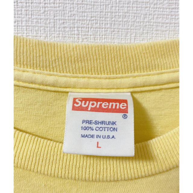 新品未使用　Supreme Naomi Tee L 黄色　Yellow