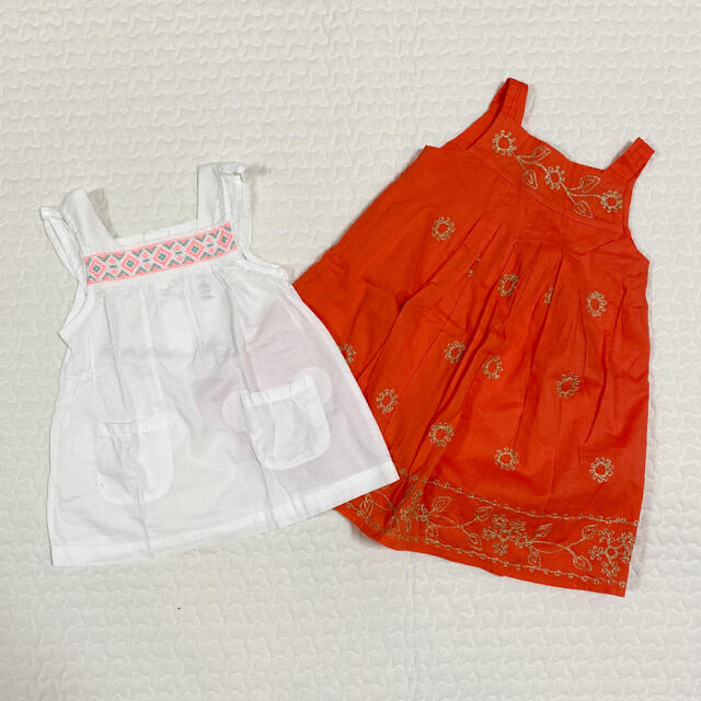 babyGAP(ベビーギャップ)のチュニック　ワンピース　2枚セット キッズ/ベビー/マタニティのベビー服(~85cm)(ワンピース)の商品写真