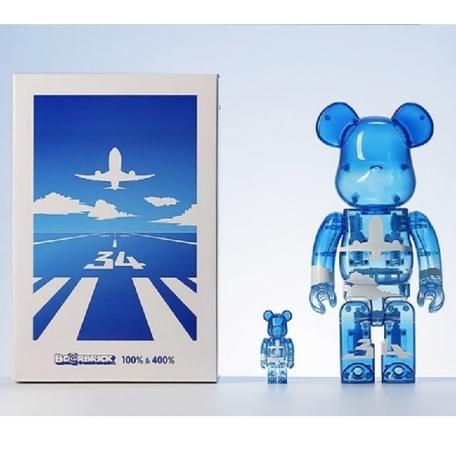 BE@RBRICK for ANA ブルースカイ 100％ & 400％フィギュア