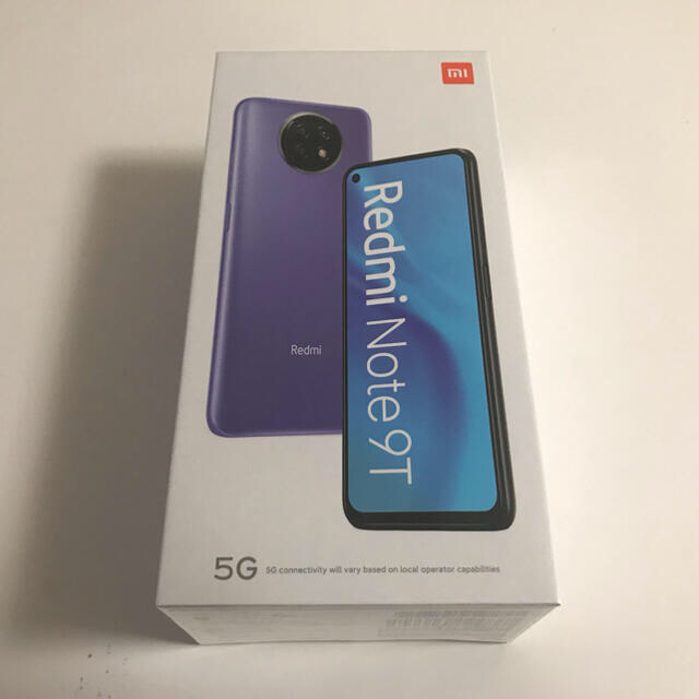 SIMロック解除可 Softbank Redmi Note 9T ブラック 新品