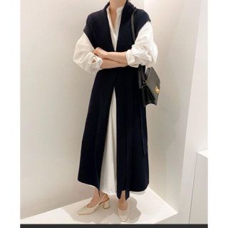 ザラ(ZARA)のako様専用★ロングジレシャツワンピースセットアップ(ロングワンピース/マキシワンピース)