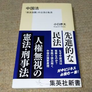 中国法 「依法治国」の公法と私法(文学/小説)