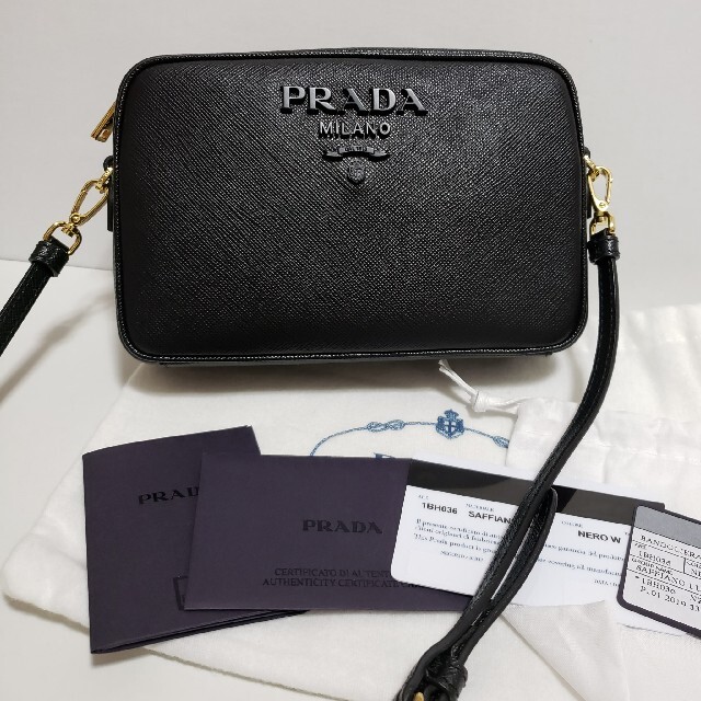 オンライン限定商品】 PRADA 未使用☆プラダ モノクローム ショルダー