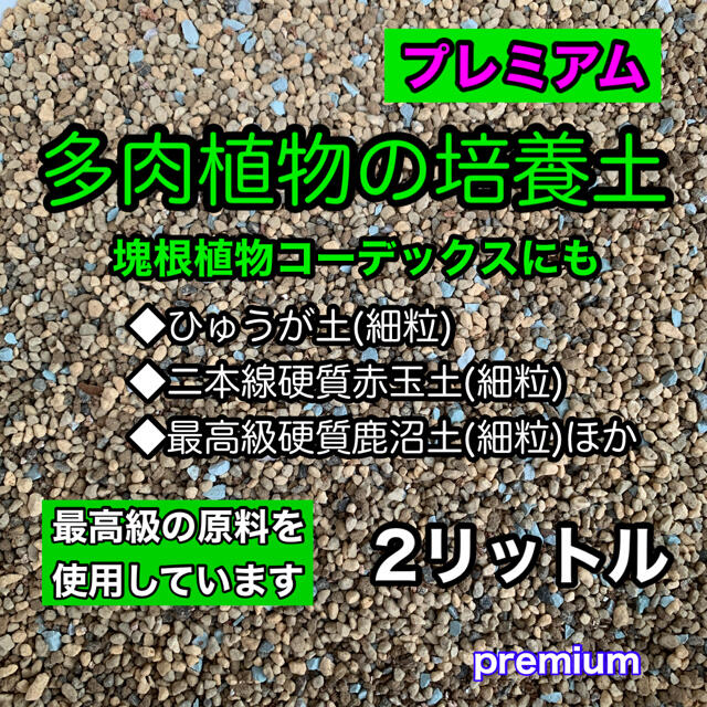 多肉植物の土 サボテンの土 多肉植物用土 塊根植物の土 ハンドメイドのフラワー/ガーデン(その他)の商品写真