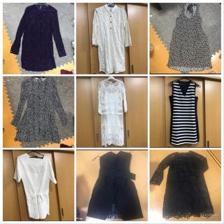 ザラ(ZARA)のZARA ワンピース　チュニック　まとめ売り　レース　ボーダー　(ひざ丈ワンピース)