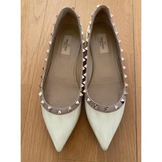 VALENTINO フラットシューズ 34.5 白